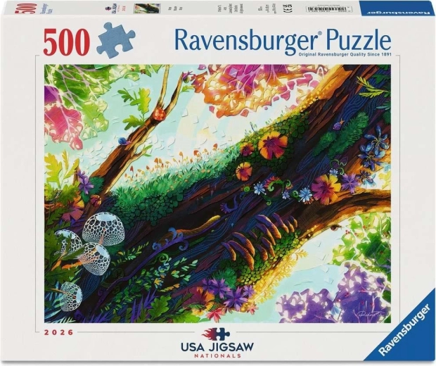 Ravensburger puzzle USA Jigsaw Nationals: Mohás erdő 500 darabos