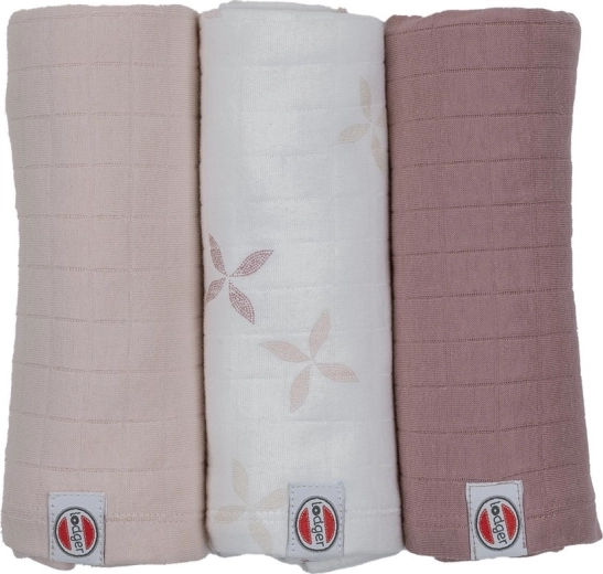 Lodger muszlin pelenkák Swaddler solid matcha 70 × 70 cm (3 db)