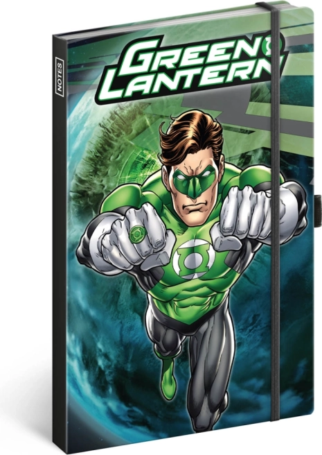Green Lantern keménykötésű, vonalas jegyzetfüzet
