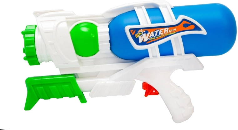 Nagy vízipisztoly beépített pumpával 27 cm, kék – 1 db