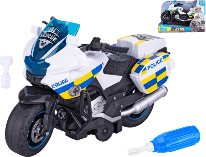 Rendőrségi csavarozható lendkerekes motor 22 cm