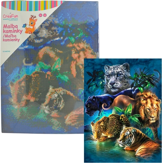 Gyémántfestés – Teknősök 30 × 40 cm