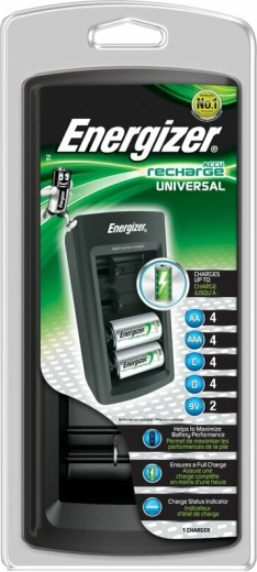 Energizer univerzális töltő AA, AAA, C, D és 9V