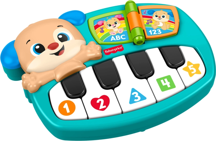 Fisher-Price oktató zongorácska Okos kutyus „Tanulj és nevess!”