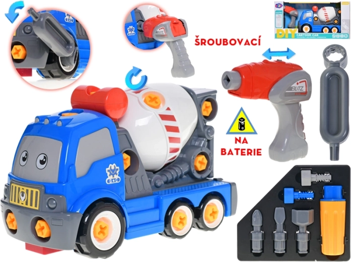 Interaktív betonkeverő 28 cm-es, elemes fúróval