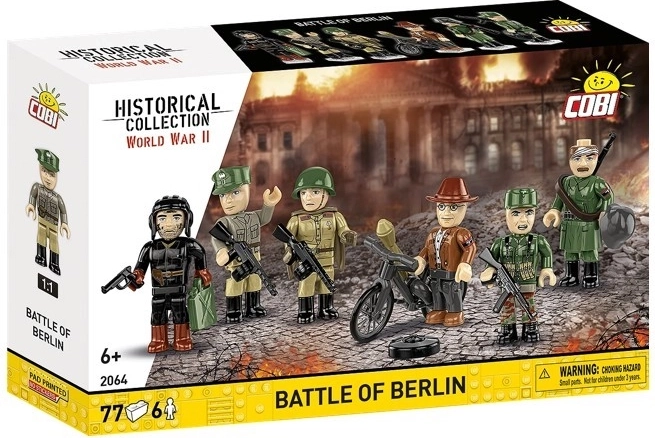 COBI építőkészlet: Berlini csata (77 db elem, 6 figura)