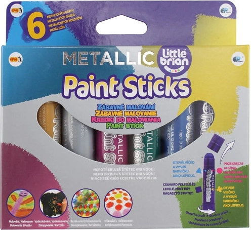 Little Brian paint Sticks metálfényű festékek