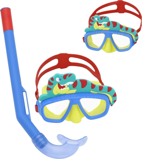 Bestway gyerek snorkel szett krokodil kék