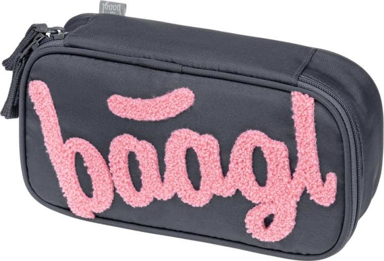 Baagl iskolai tolltartó etue Logo rózsaszín GRS