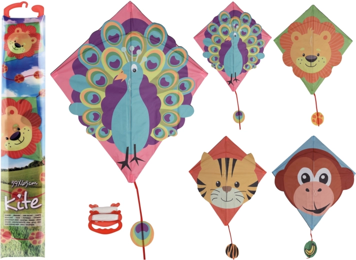 Állatmintás repülősárkány 59 × 65 cm