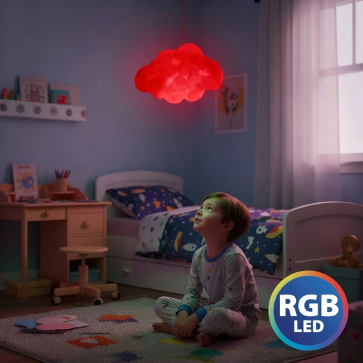Varázslatos felhőlámpa 16 RGB LED-del