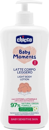 Chicco Baby Moments Sensitive testápoló adagolóval 500 ml