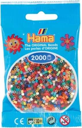 Hama mini vasalható gyöngyök – színkeverék (2000 db)