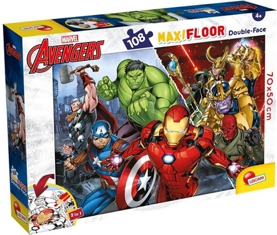 Lisciani Marvel maxi kétoldalas Avengers puzzle 108 darab