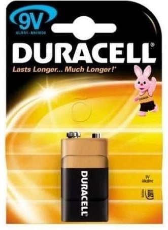 Lúgos 9V DURACELL Basic elem