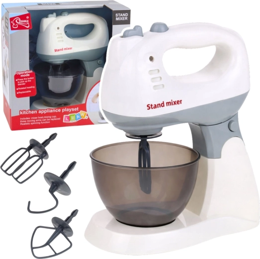 Gyerek konyhai mixer állvánnyal és tálal, fény- és hangeffektekkel