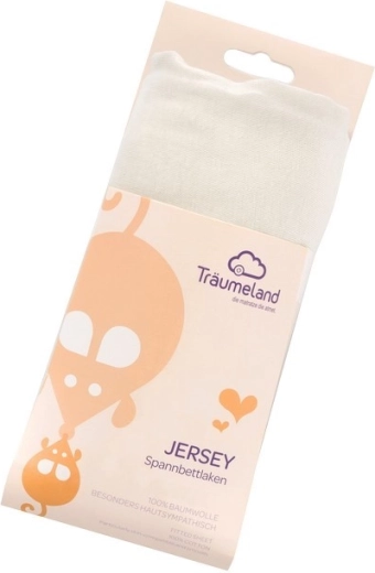 Träumeland 40 × 90 cm-es mentaszínű jersey gumis lepedő