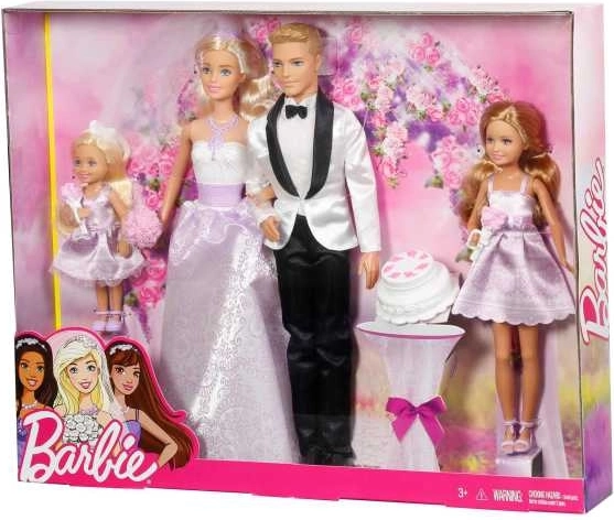 Barbie esküvői babakészlet (4 db)