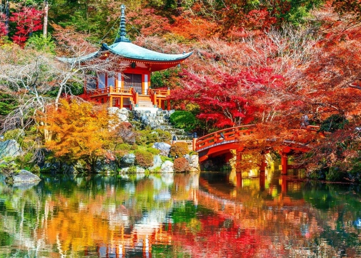 BLUEBIRD puzzle – Daigo-dzsi templom az őszi Kiotóban – 500 darab