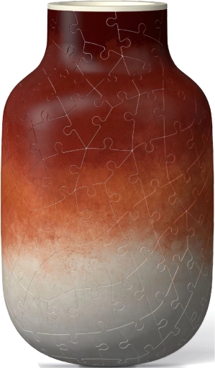 3D puzzle váza terrakotta árnyalatokban