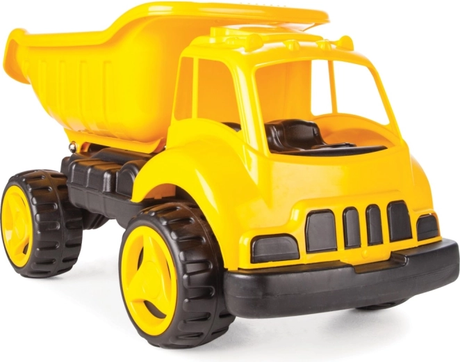 Jumbo műanyag billenős teherautó sárga 71,5 cm