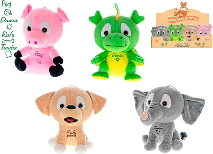 15 cm-es plüssállat szett – 8 db