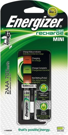 Energizer mini töltő AAA 2× AAA Power Plus 700 mAh-val