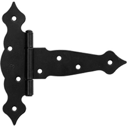 Díszes háromszög alakú pánt 125 × 40 × 160 mm, fekete porszórt bevonat