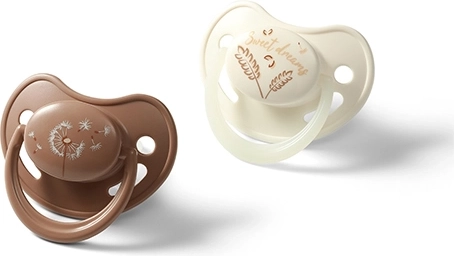 BabyOno szilikon anatómiai cumik 18+ hónapos kortól, 2 db (nappali + éjszakai világító fogantyúval)