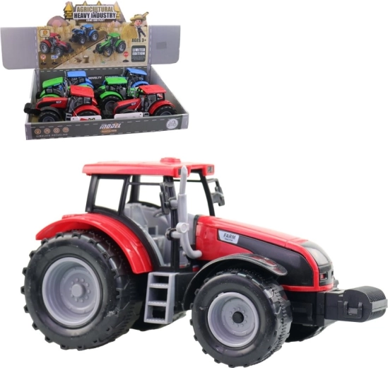 Műanyag traktor 20 cm – 6 darabos készlet display dobozban