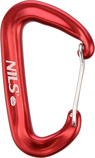 NILS Camp alumínium karabiner 12 kN piros