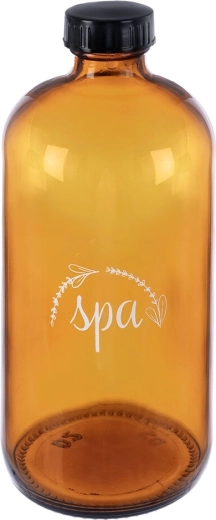 Spa borostyánszínű üvegpalack 500 ml, csavaros kupakkal