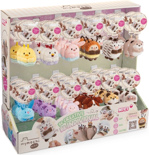 NICI MyMochi minis 4. széria – Spring Edition plüss kulcstartó display, 36 db