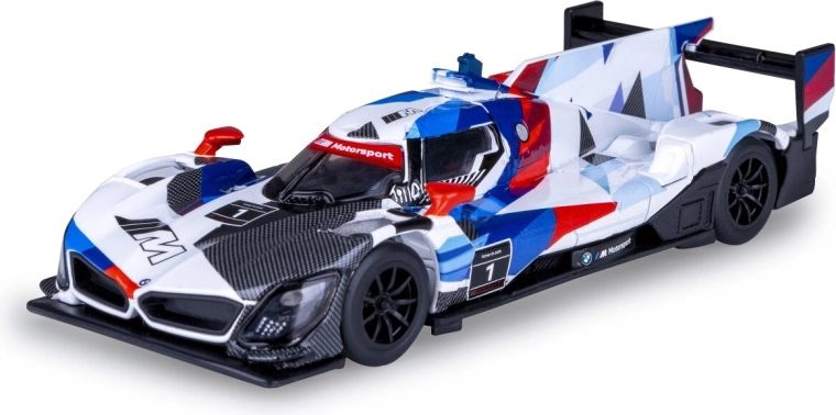 BMW M Hybrid V8 versenyautó fémmodellje, 1:45 méretarány, fehér