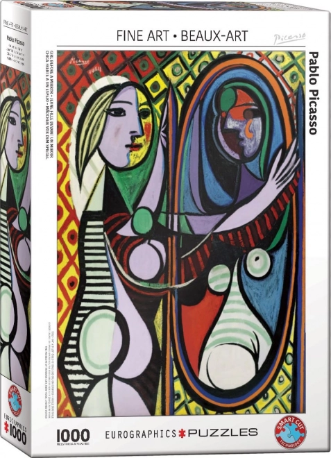 EUROGRAPHICS puzzle Lány a tükör előtt – 1000 darab
