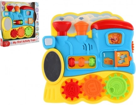 Oktató kisvonat a legkisebbeknek fényekkel és hangokkal