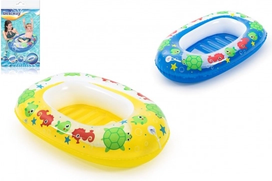 Felfújható gyerek csónak/raft 102x69 cm, 2 színben, tasakban, 3–6 éveseknek