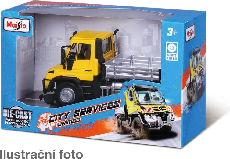 Maisto Unimog City Service munkagép modell