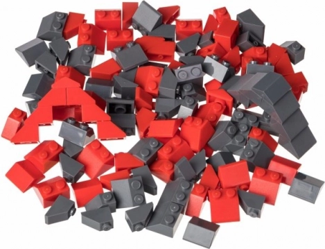 Kreatív szett piros és sötétszürke tetőkhöz