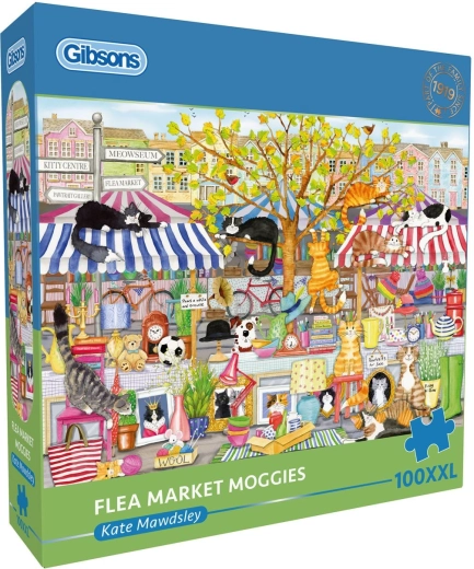 Gibsons puzzle cicás utcai piac XXL 100 darab