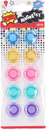 Színes kerek mágnesek 20mm 10db