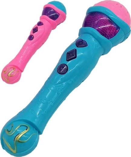 Adar gyermekmikrofon fénnyel és hanggal 23 cm (2 szín) – 1 db