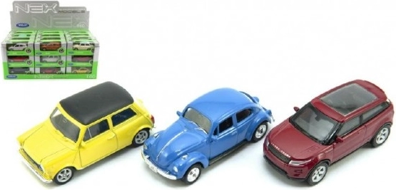 Mini fém Welly autócska 7 cm – vegyes modellek