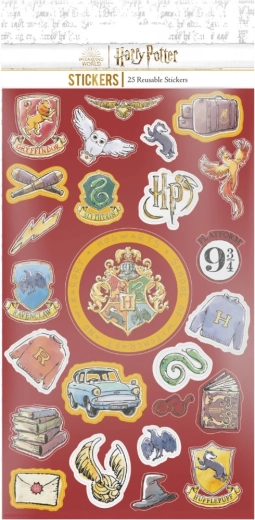 Harry Potter matricák rajzolt – 25 darab újrahasználható matrica készlet