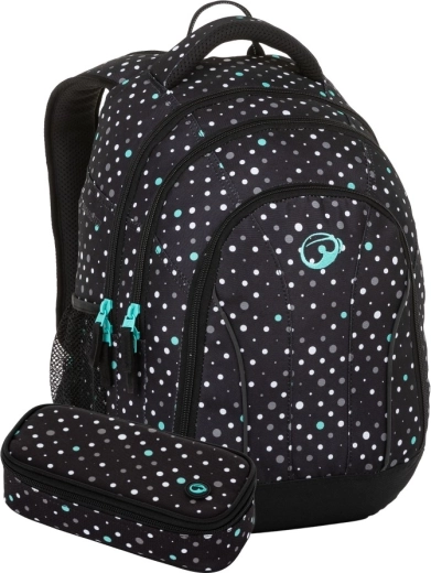 Bagmaster Supernova 23 fekete-türkiz diák iskolai szett