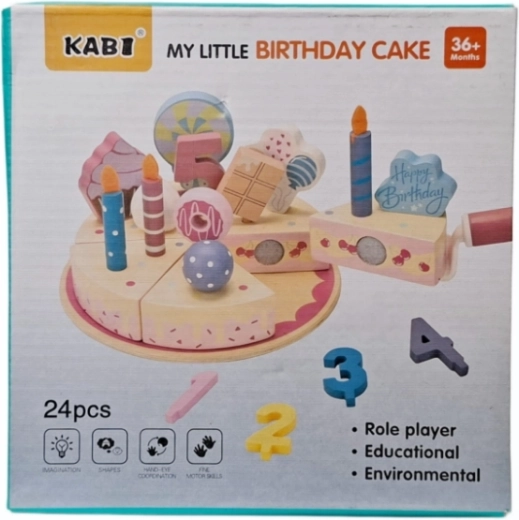 Fa szülinapi torta – 24 darabos készlet