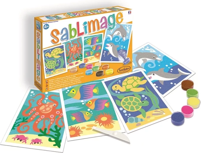 Sentosphere Sablimage mini homokképek halak és delfinek