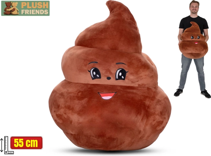 Plüss párna Plush Friends kaki 55 cm