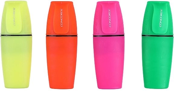 Concorde Neon mini kiemelő készlet, 4 db