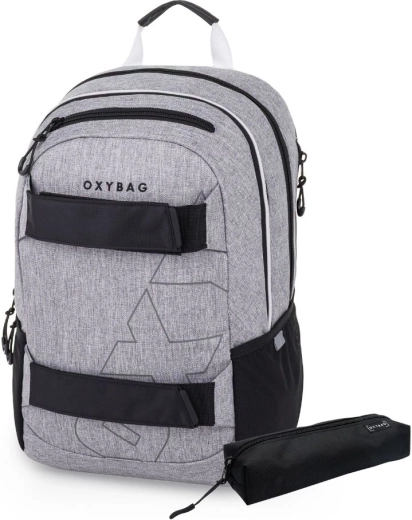 OXYBAG Sport Grey Melange iskolatáska és tolltartó